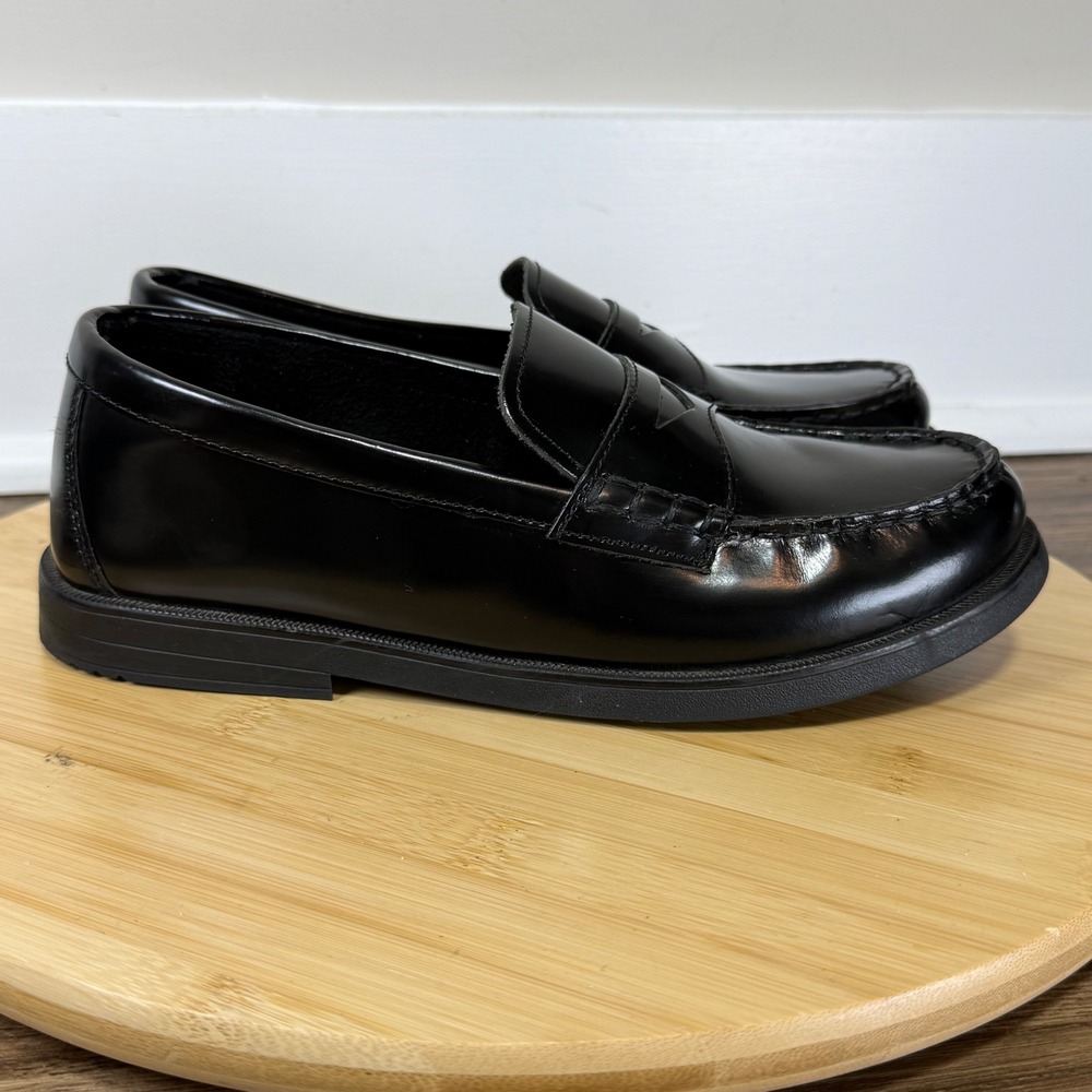 Florsheim Penny Loafer Kids 5 M Black Leather Memory Foam School Uniform Holiday